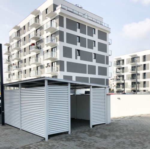 Zabudowa śmietników, wiaty, zadaszenia - KIM Ogrodzenia Budzyń