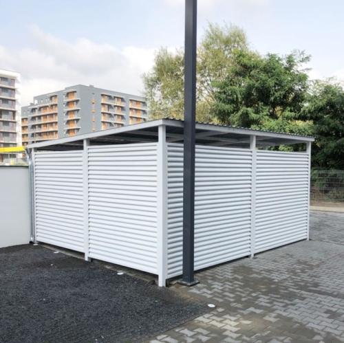 Zabudowa śmietników, wiaty, zadaszenia - KIM Ogrodzenia Budzyń